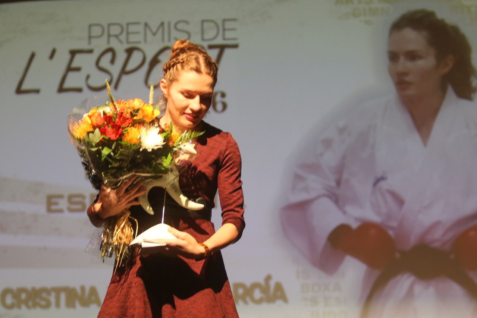 Cristina Ferrer durante la entrega de los Premios del Deporte